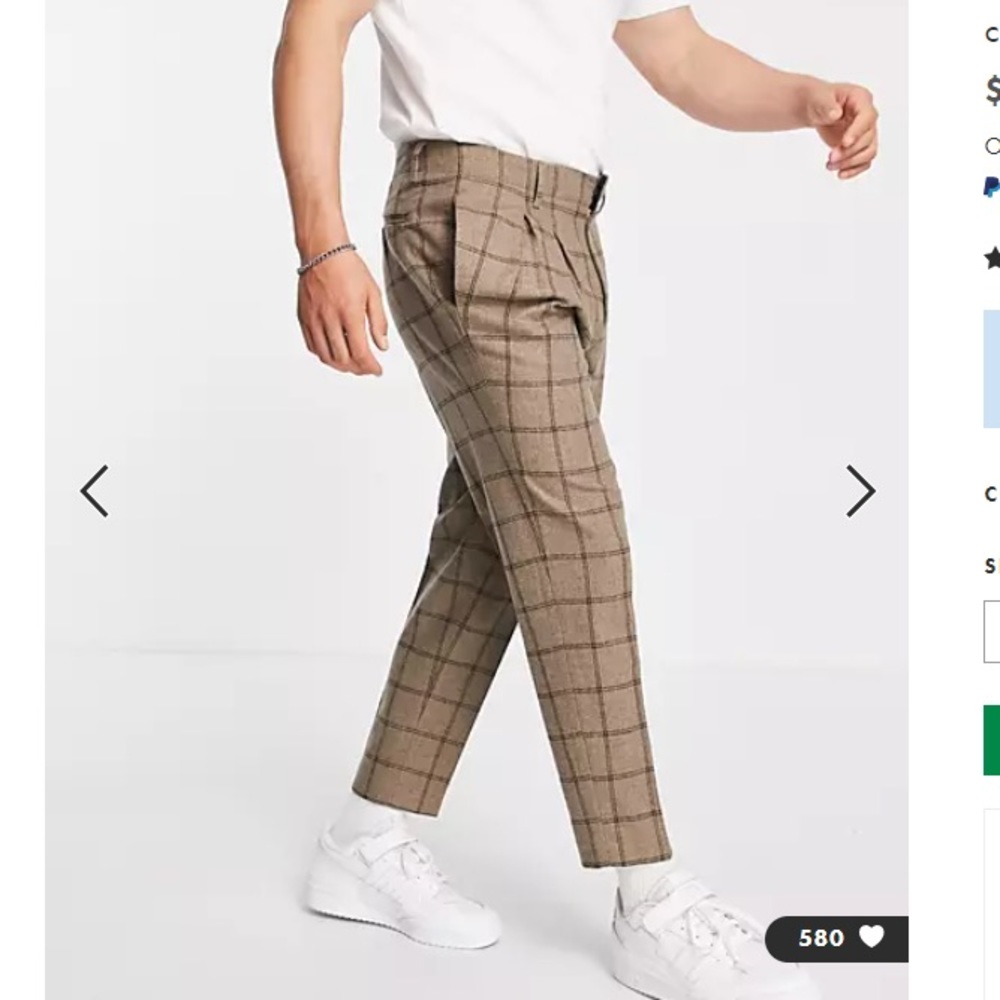 asos Men’s Tapered Crop Pants